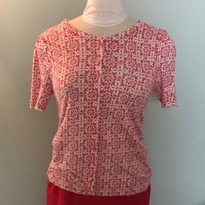 Marks & Spencer Red White Cardigan Sweater UK 8